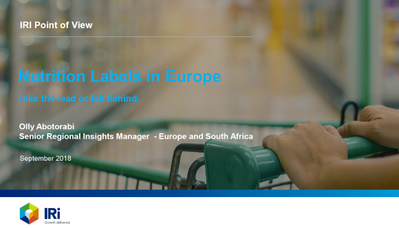 nutrition labels in europe iri